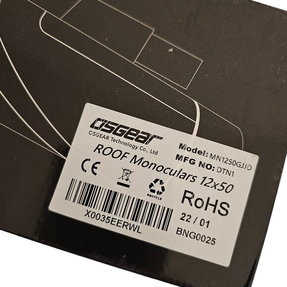 Yuko 12x50 Waterproof Monocular Telescope G2 w/ High Definition Lens Black New - Picture 4 of 5